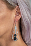 Natural Nova - Black Earrings - Paparazzi Accessories Earrings Bedazzle Me Pretty Mobile Fashion Boutique