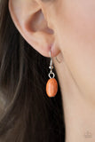 Natural Novice - Orange Necklace - Paparazzi Accessories Necklace Bedazzle Me Pretty Mobile Fashion Boutique