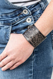 Natural Remedy - Black Bracelet - Paparazzi Accessories Bracelet Bedazzle Me Pretty Mobile Fashion Boutique