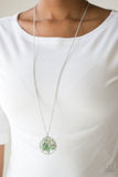 Naturally Nirvana - Green Necklace - Paparazzi Accessories Necklace Bedazzle Me Pretty Mobile Fashion Boutique