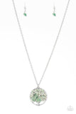Naturally Nirvana - Green Necklace - Paparazzi Accessories Necklace Bedazzle Me Pretty Mobile Fashion Boutique