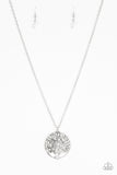 Naturally Nirvana - White Necklace - Paparazzi Accessories Necklace Bedazzle Me Pretty Mobile Fashion Boutique