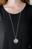 Naturally Nirvana - White Necklace - Paparazzi Accessories Necklace Bedazzle Me Pretty Mobile Fashion Boutique