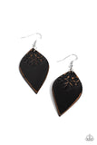 Naturally Nostalgic - Black Earrings - Paparazzi Accessories Earrings Bedazzle Me Pretty Mobile Fashion Boutique