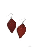 Naturally Nostalgic - Brown Earrings - Paparazzi Accessories Earrings Bedazzle Me Pretty Mobile Fashion Boutique