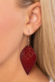 Naturally Nostalgic - Brown Earrings - Paparazzi Accessories Earrings Bedazzle Me Pretty Mobile Fashion Boutique