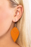 Naturally Nostalgic - Yellow Earrings - Paparazzi Accessories Earrings Bedazzle Me Pretty Mobile Fashion Boutique