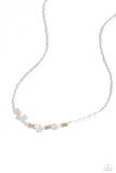 Naturally Notorious - White Necklace - Paparazzi Accessories Necklace Bedazzle Me Pretty Mobile Fashion Boutique
