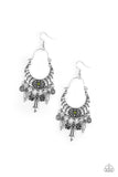 Nature Escape - Green Earrings - Paparazzi Accessories Earrings Bedazzle Me Pretty Mobile Fashion Boutique