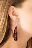 Nature Nouveau - Brown Earrings - Paparazzi Accessories Earrings Bedazzle Me Pretty Mobile Fashion Boutique