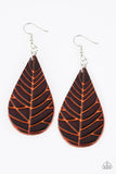 Nature Nouveau - Brown Earrings - Paparazzi Accessories Earrings Bedazzle Me Pretty Mobile Fashion Boutique