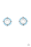 Nautical Notion - Blue Post Earrings - Paparazzi Accessories Post Earrings Bedazzle Me Pretty Mobile Fashion Boutique