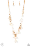 Nautical Nouveau - Gold Necklace - Paparazzi Accessories Necklace Bedazzle Me Pretty Mobile Fashion Boutique