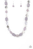 Nautical Sunset - Silver Necklace - Paparazzi Accessories Necklace Bedazzle Me Pretty Mobile Fashion Boutique