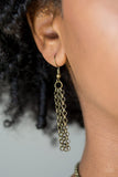 Nautically Naples - Brass Necklace - Paparazzi Accessories Necklace Bedazzle Me Pretty Mobile Fashion Boutique