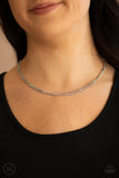 Need I SLAY More - Silver Necklace - Paparazzi Accessories Necklace Bedazzle Me Pretty Mobile Fashion Boutique