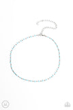 Neon Lights - Blue Necklace - Paparazzi Accessories Necklace Bedazzle Me Pretty Mobile Fashion Boutique