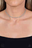 Neon Lights - Blue Necklace - Paparazzi Accessories Necklace Bedazzle Me Pretty Mobile Fashion Boutique