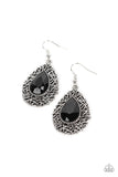 Nest Nouveau - Black Earrings - Paparazzi Accessories Earrings Bedazzle Me Pretty Mobile Fashion Boutique