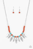 Neutral TERRA-tory - Brown Necklace - Paparazzi Accessories Necklace Bedazzle Me Pretty Mobile Fashion Boutique