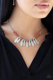 Neutral TERRA-tory - Brown Necklace - Paparazzi Accessories Necklace Bedazzle Me Pretty Mobile Fashion Boutique