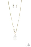Never a Dull Moment - Brass Necklace - Paparazzi Accessories Necklace Bedazzle Me Pretty Mobile Fashion Boutique