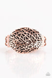 Never LEAF Me - Copper Ring - Paparazzi Accessories Ring Bedazzle Me Pretty Mobile Fashion Boutique