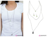 Never Look Back - Green Necklace - Paparazzi Accessories Necklace Bedazzle Me Pretty Mobile Fashion Boutique