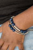 New Adventures - Blue Bracelet - Paparazzi Accessories Bracelet Bedazzle Me Pretty Mobile Fashion Boutique