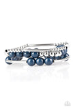 New Adventures - Blue Bracelet - Paparazzi Accessories Bracelet Bedazzle Me Pretty Mobile Fashion Boutique