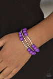 New Adventures - Purple Bracelet - Paparazzi Accessories Bracelet Bedazzle Me Pretty Mobile Fashion Boutique