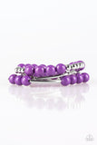 New Adventures - Purple Bracelet - Paparazzi Accessories Bracelet Bedazzle Me Pretty Mobile Fashion Boutique