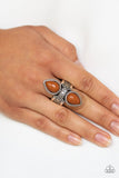 New Age Leader - Brown Ring - Paparazzi Accessories Ring Bedazzle Me Pretty Mobile Fashion Boutique