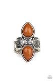 New Age Leader - Brown Ring - Paparazzi Accessories Ring Bedazzle Me Pretty Mobile Fashion Boutique
