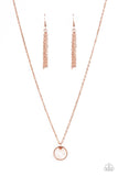 New Age Nautical - Copper Necklace - Paparazzi Accessories Necklace Bedazzle Me Pretty Mobile Fashion Boutique