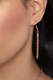 New Age Nautical - Copper Necklace - Paparazzi Accessories Necklace Bedazzle Me Pretty Mobile Fashion Boutique