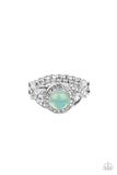 New Age Nirvana - Green Ring - Paparazzi Accessories Ring Bedazzle Me Pretty Mobile Fashion Boutique