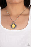 New Age Nomad - Yellow Necklace - Paparazzi Accessories Necklace Bedazzle Me Pretty Mobile Fashion Boutique