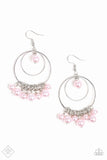 New York Attraction - Pink Earrings - Paparazzi Accessories Earrings Bedazzle Me Pretty Mobile Fashion Boutique