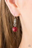 Newport Native - Red Necklace - Paparazzi Accessories Necklace Bedazzle Me Pretty Mobile Fashion Boutique