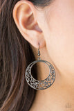 Newport Nautical - Black Earrings - Paparazzi Accessories Earrings Bedazzle Me Pretty Mobile Fashion Boutique
