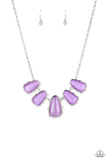 Newport Princess - Purple Necklace - Paparazzi Accessories Necklace Bedazzle Me Pretty Mobile Fashion Boutique