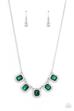 Next Level Luster - Green Necklace - Paparazzi Accessories Necklace FS-Bedazzle Me Pretty Mobile Fashion Boutique