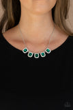 Next Level Luster - Green Necklace - Paparazzi Accessories Necklace FS-Bedazzle Me Pretty Mobile Fashion Boutique