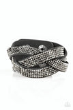 Nice Girls Finish Last - Black Bracelet - Paparazzi Accessories Bracelet Bedazzle Me Pretty Mobile Fashion Boutique