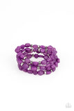Nice GLOWING! - Purple Bracelet - Paparazzi Accessories Bracelet Bedazzle Me Pretty Mobile Fashion Boutique