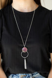 Nice To GLOW You - Purple Necklace - Paparazzi Accessories Necklace Bedazzle Me Pretty Mobile Fashion Boutique