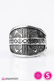 Night At The Museum - Silver Ring - Paparazzi Accessories Ring Bedazzle Me Pretty Mobile Fashion Boutique
