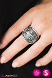 Night At The Museum - Silver Ring - Paparazzi Accessories Ring Bedazzle Me Pretty Mobile Fashion Boutique