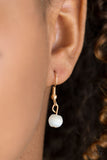 Nightcap and Gown - Gold Necklace - Paparazzi Accessories Necklace Bedazzle Me Pretty Mobile Fashion Boutique